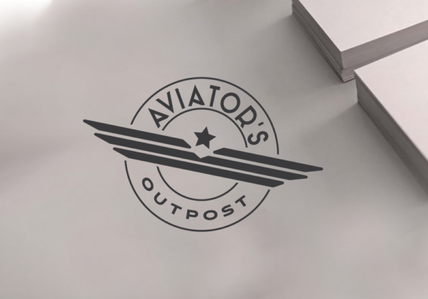 Aviator’s Outpost logo and business card