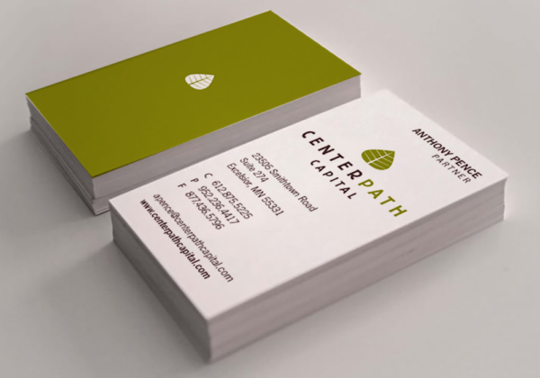 Centerpath Capital Logo and Business Card Design