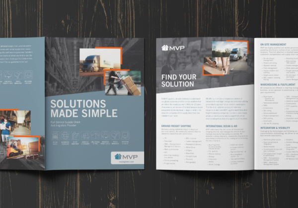 MVP Logistics print collateral