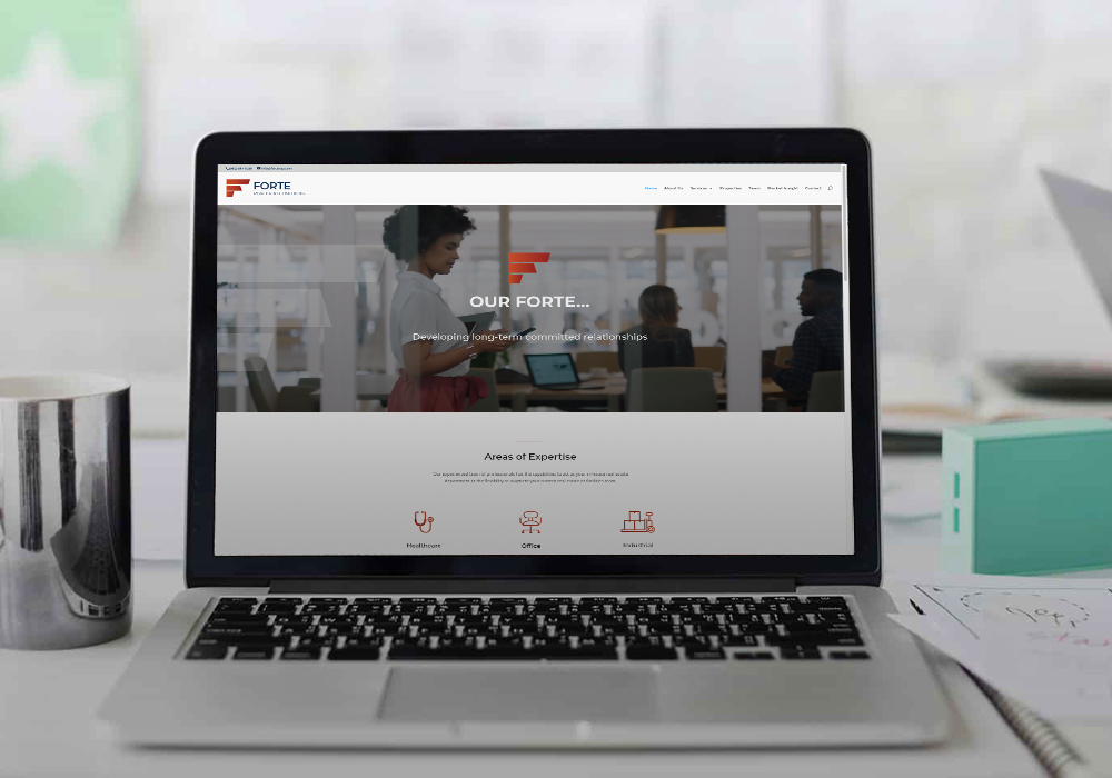 Forte Commercial Real Estate Partners Wordpress Website - Moxie Create